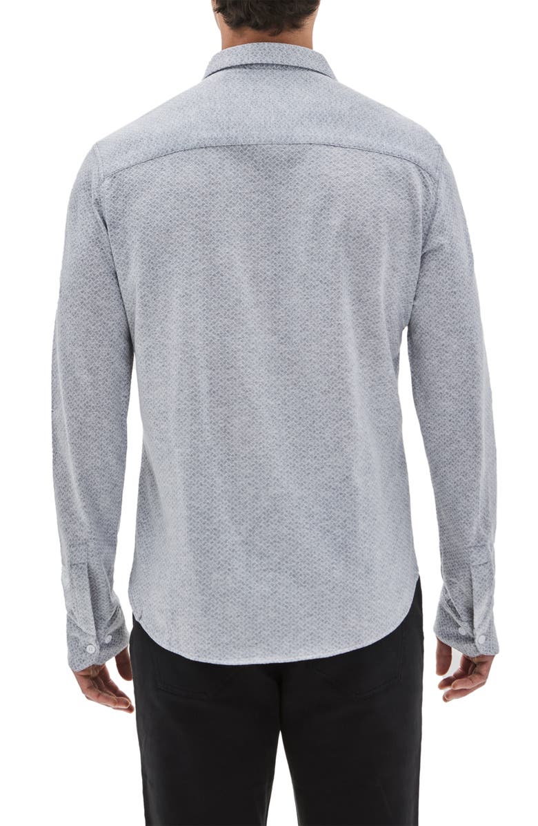 Robert Barakett Pambrun Knit Button-Up Shirt, Alternate, color, Grey