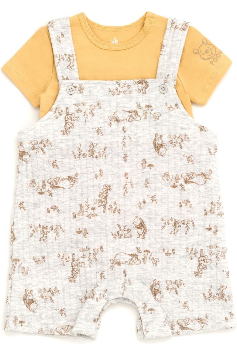 Winnie the Pooh 2-Piece Bodysuit and Shortall Set, Alternate, color, Winnie the Pooh Yellow