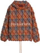 PLEASURES Mystic Flannel Poncho Hoodie