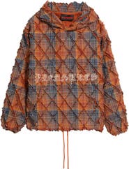 PLEASURES Mystic Flannel Poncho Hoodie