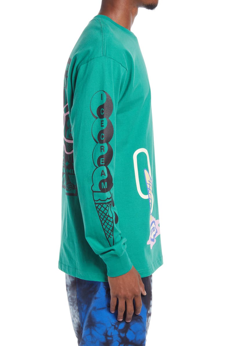 ICECREAM Men's Waffle Cone Long Sleeve Graphic Tee, Alternate, color,