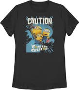 Minions & Monsters Junior's Minions & Monsters Alert Content Creator Graphic T-Shirt