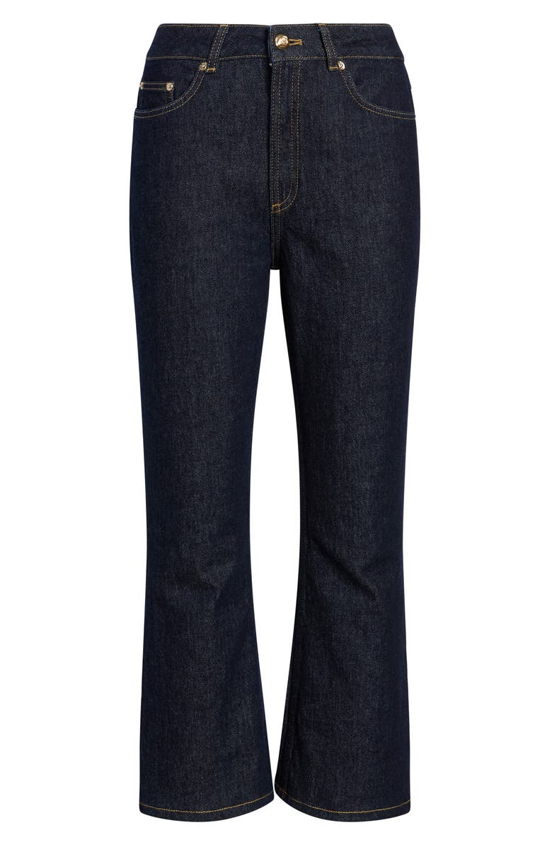 Cinq à Sept Stevie Crop Flare Jeans, Alternate, color, Indigo Noir