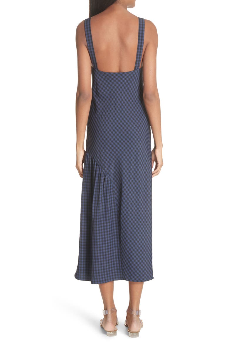 Gingham Slipdress, Alternate, color, NAVY MULTI