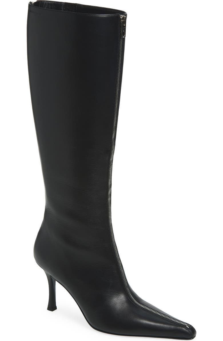 Alexander Wang Vera Pointed Toe Zip Boot, Main, color, Black