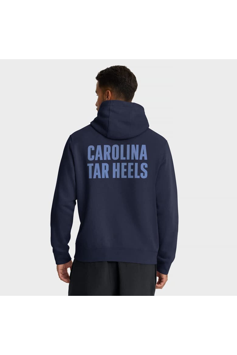 Men's Jordan Brand Navy North Carolina Tar Heels Basketball Two-Hit Club Fleece Pullover Hoodie, Alternate, color, Navy