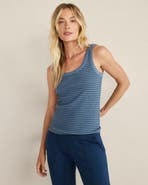 Haven Well Within Organic Cotton Delicate Stripe Scoop Neck Tank