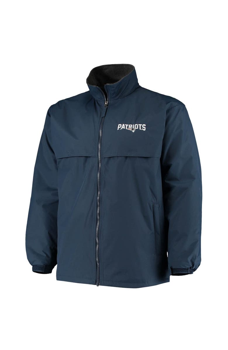 DUNBROOKE Men's Dunbrooke Navy New England Patriots Triumph Fleece Full-Zip Jacket, Alternate, color, Navy