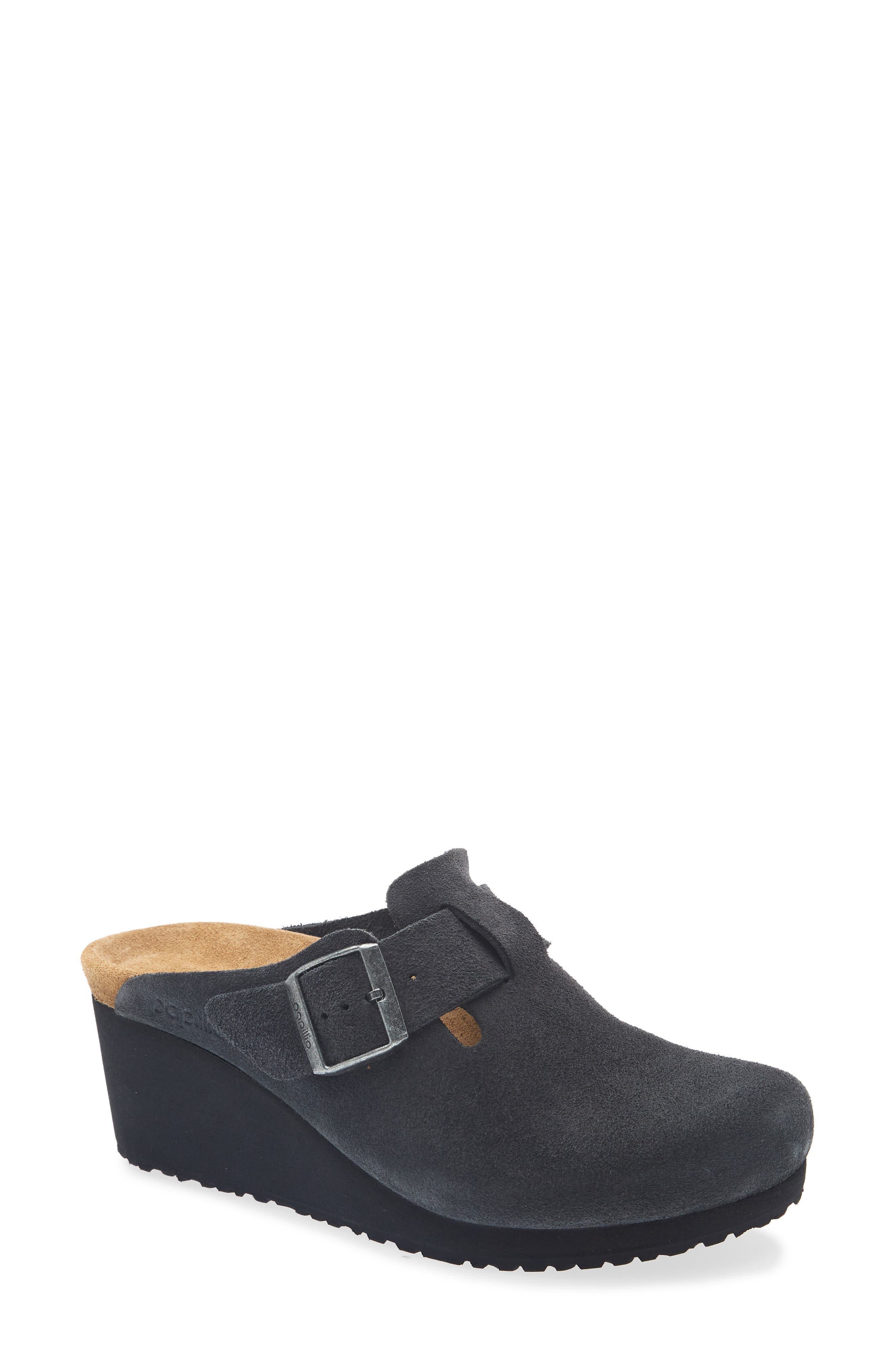Fanny Wedge Clog, Main, color, CHARCOAL