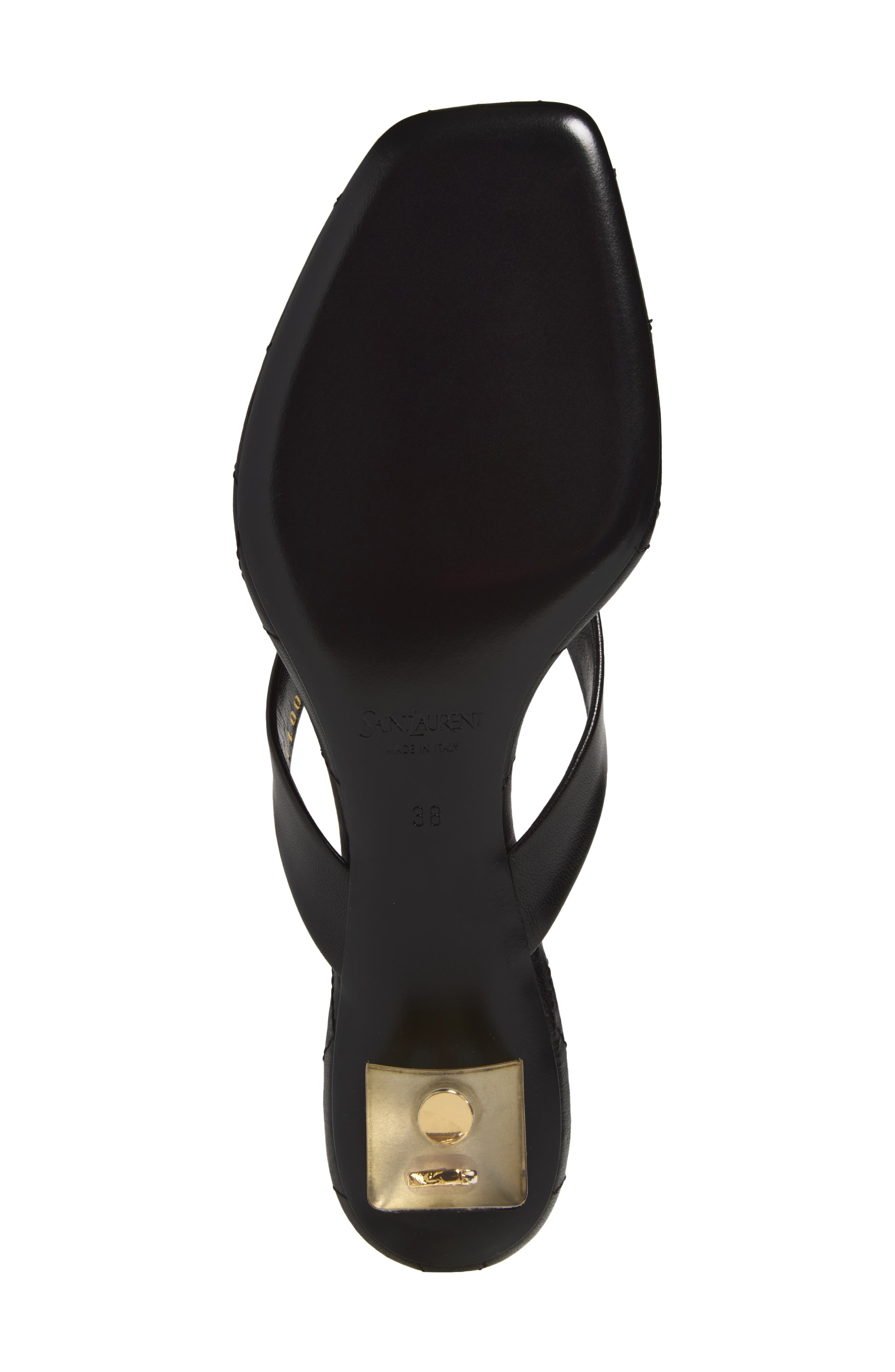 Ice Heeled Flip Flop, Alternate, color, NERO