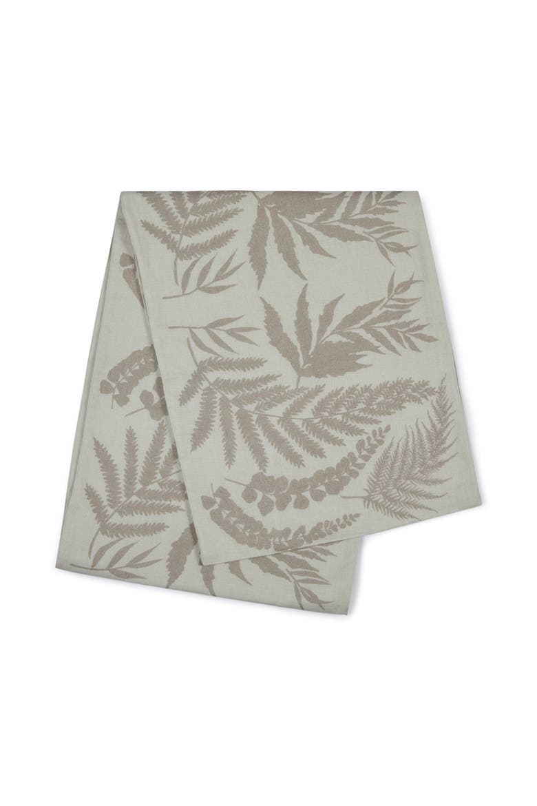 Forest Ferns Table Runner, Main, color, Seashell Gray & Dunes