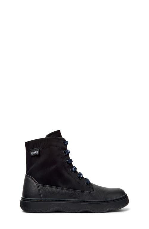 Camper Kids' Kiddo Lace-up Boot In Black