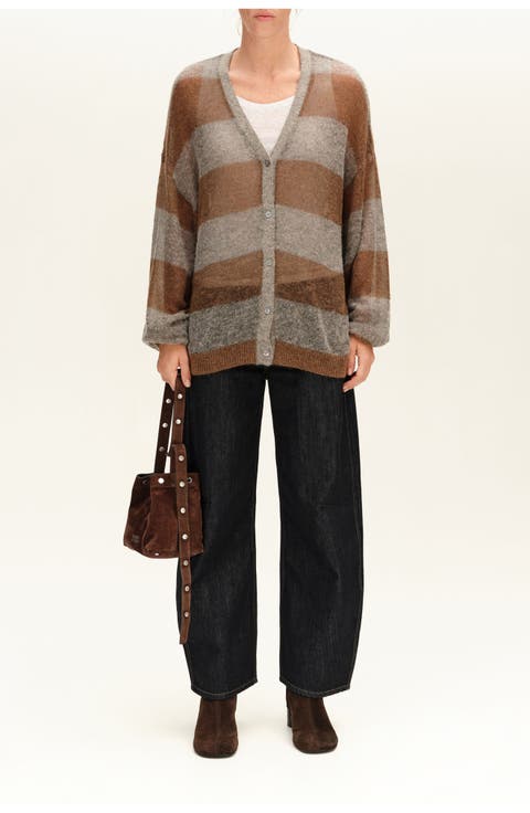 Striped Wool Cardigan