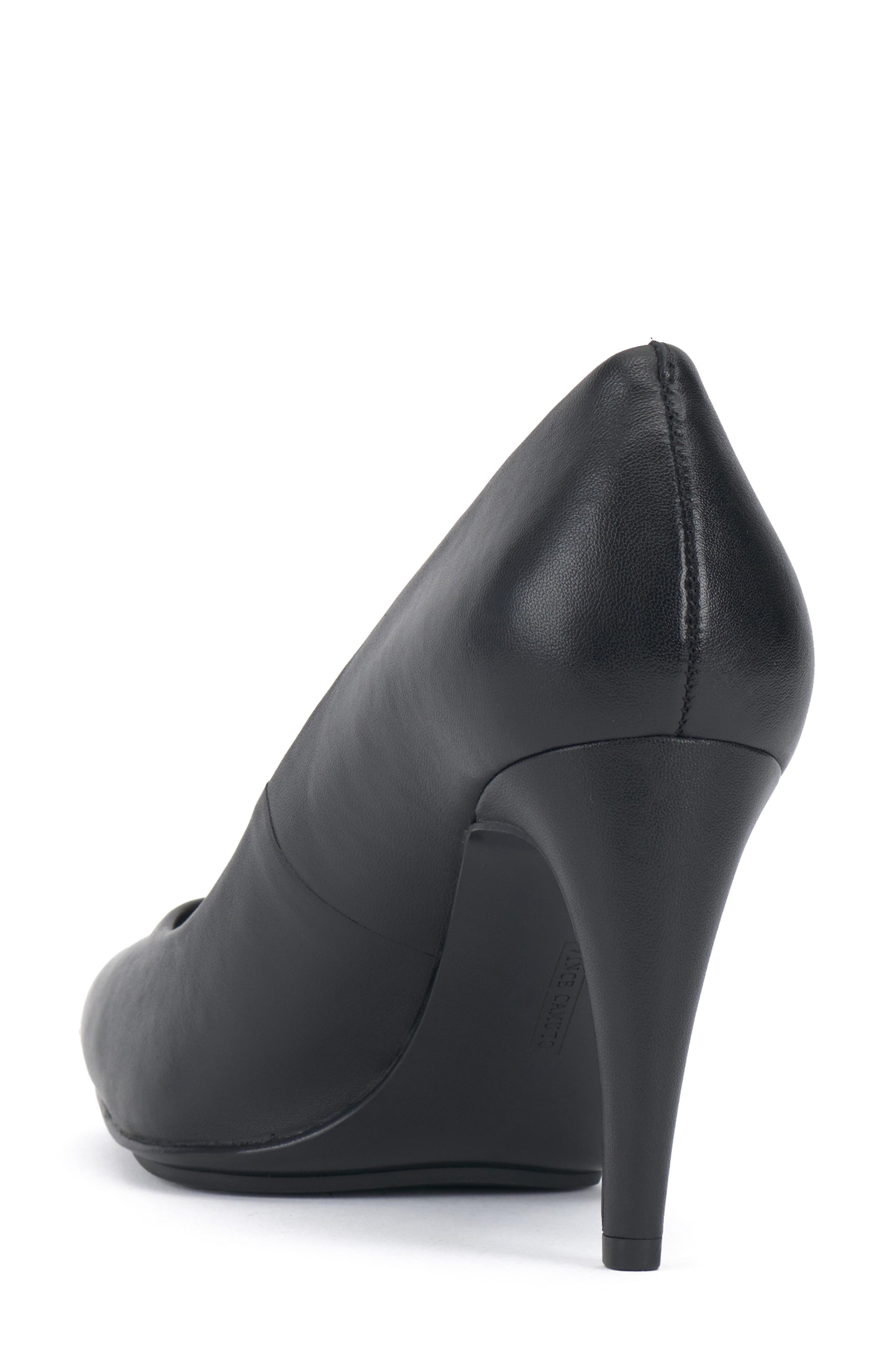 Vince Camuto Brislana Pointed Toe Pump, Alternate, color, Black Leather