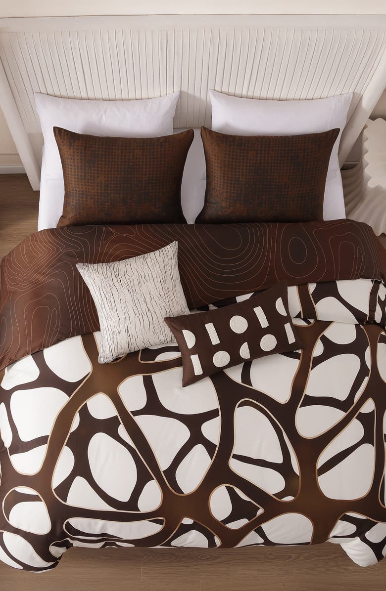 Bebejan Toffee Reversible 5-Piece Comforter Set, Alternate, color, Brown