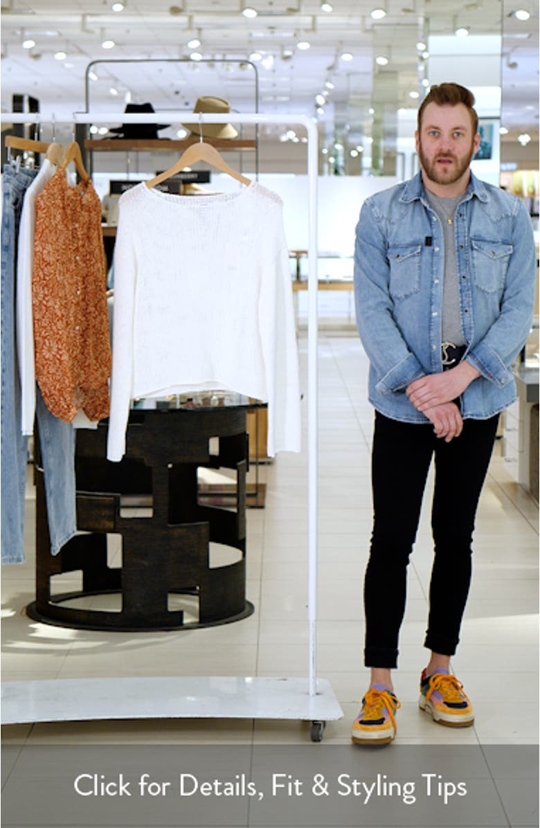 Open Knit Boat Neck Sweater, sales video thumbnail