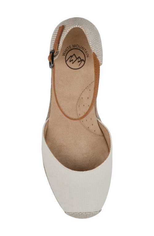 WHITE MOUNTAIN FOOTWEAR WHITE MOUNTAIN FOOTWEAR MAINTAIN ESPADRILLE WEDGE SANDAL
