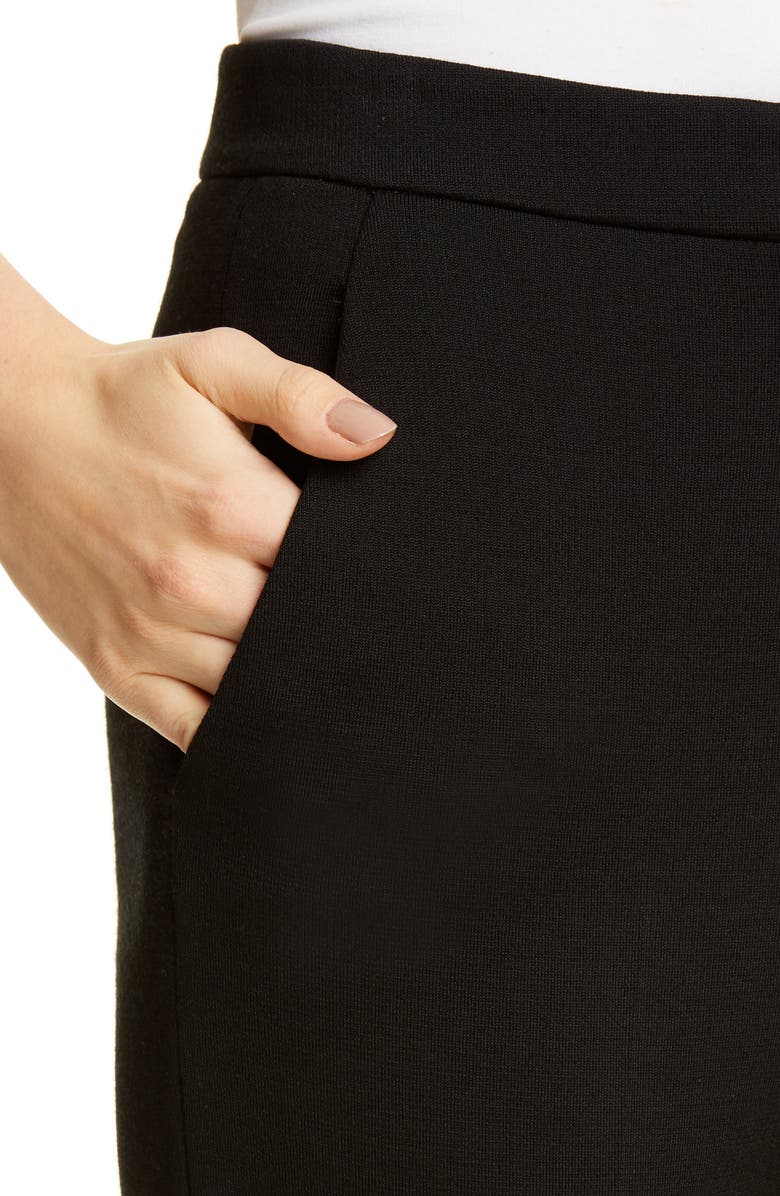 St. John Collection Slim Milano Knit Ankle Pants, Alternate, color, 