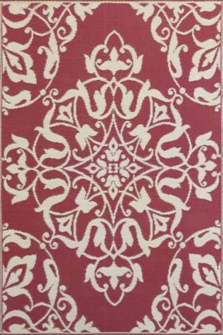 New Wrought Iron Rug, Alternate, color, Deep Red - 6'x9'