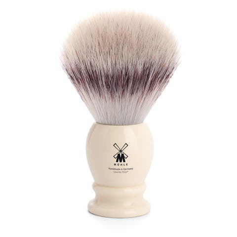 Classic X-Large Faux Ivory Silvertip Fibre Shaving Brush