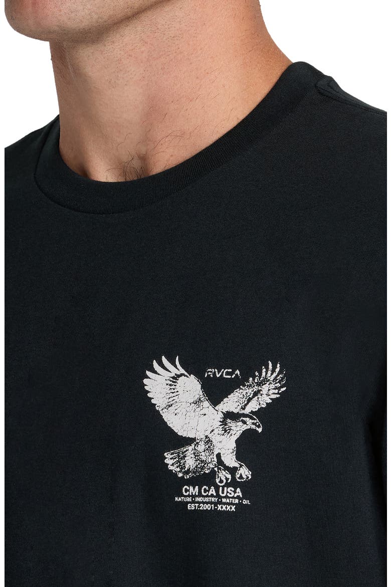 Soaring Cotton Graphic T-Shirt, Alternate, color, BLACK