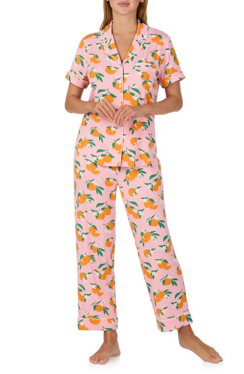 print crop pajamas