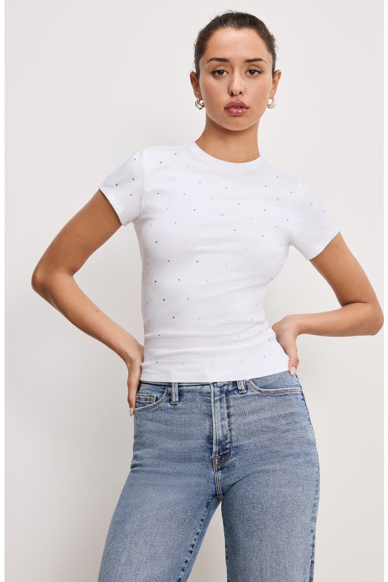 Crystal Baby Tee, Alternate, color, WHITE001