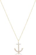 The Lovery Fine Jewelry Diamond Anchor Necklace