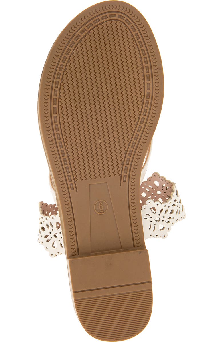 Kensie Masha Laser Cut Toe Loop Sandal, Alternate, color,