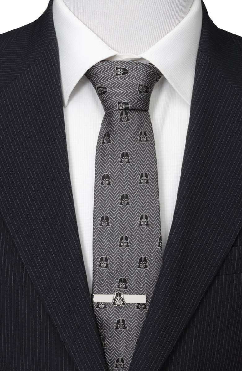 Cufflinks, Inc. Star Wars<sup>™</sup> Darth Vader Herringbone Silk Tie, Alternate, color, 