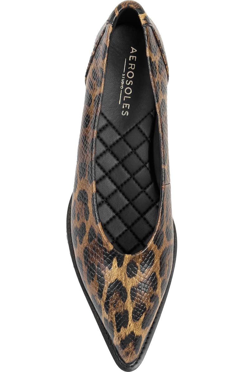 Aerosoles Mide Pointed Toe Pump, Alternate, color, Mocha Jaguar Emb