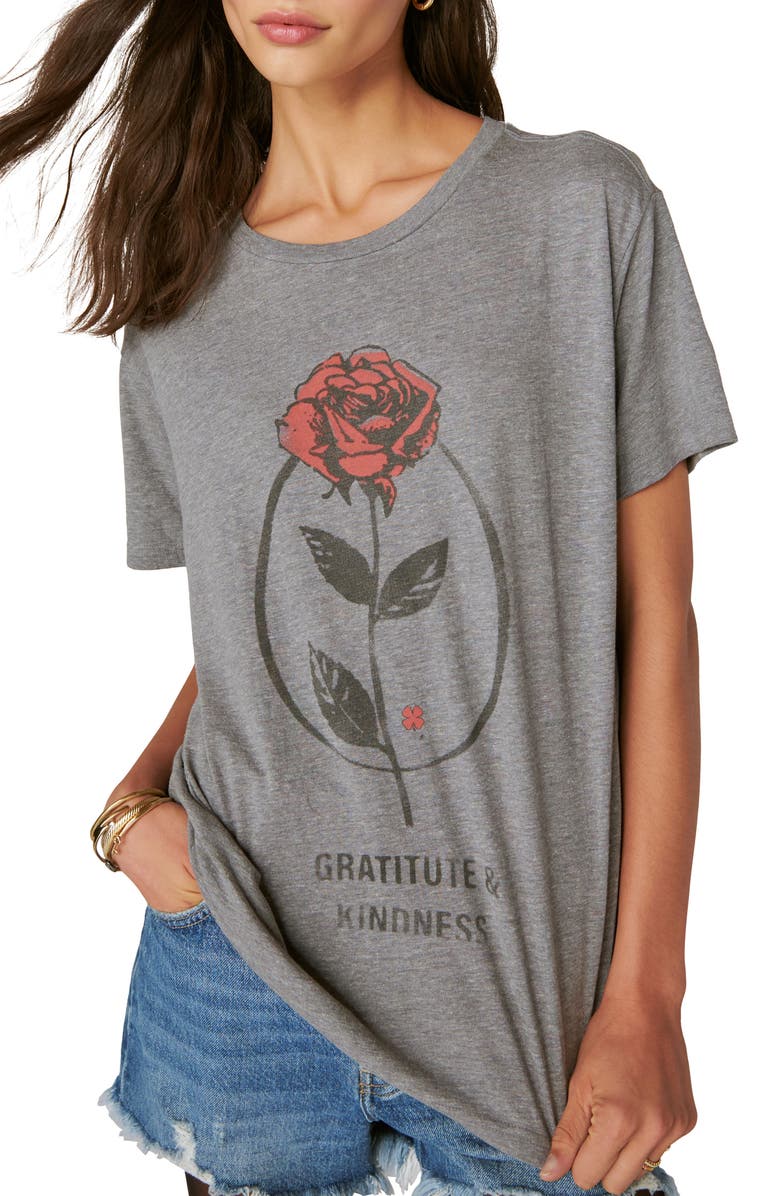 Lucky Brand Gratitude & Kindness Graphic T-Shirt, Main, color, 