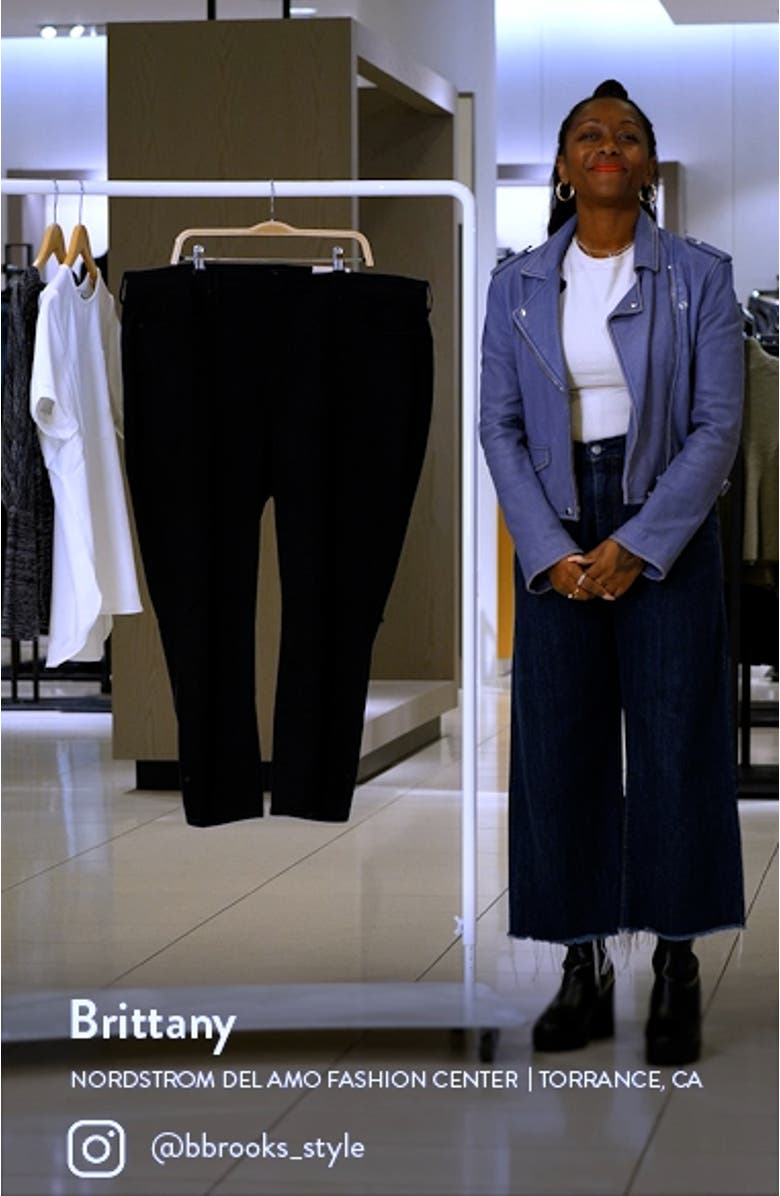 Sheri Side Slit Slim Ankle Jeans, sales video thumbnail