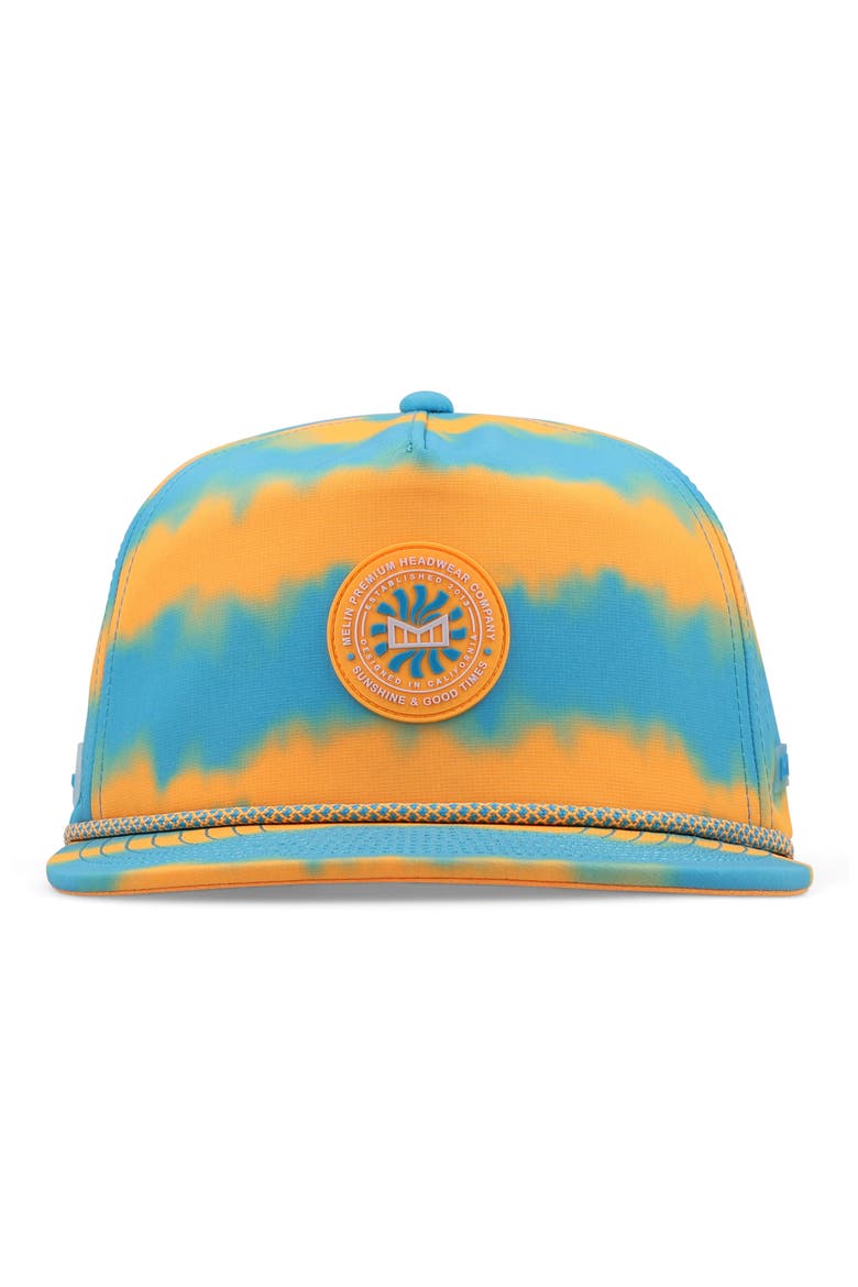 Hydro Coronado Neon Tie Dye Hat, Alternate, color, TURQUOISE