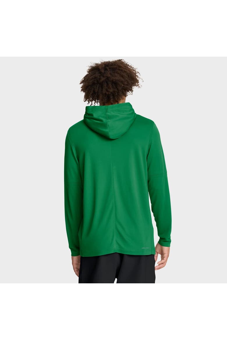 Men's Nike Green Oregon Ducks 2025 Sideline Performance Long Sleeve Hoodie T-Shirt, Alternate, color, Green