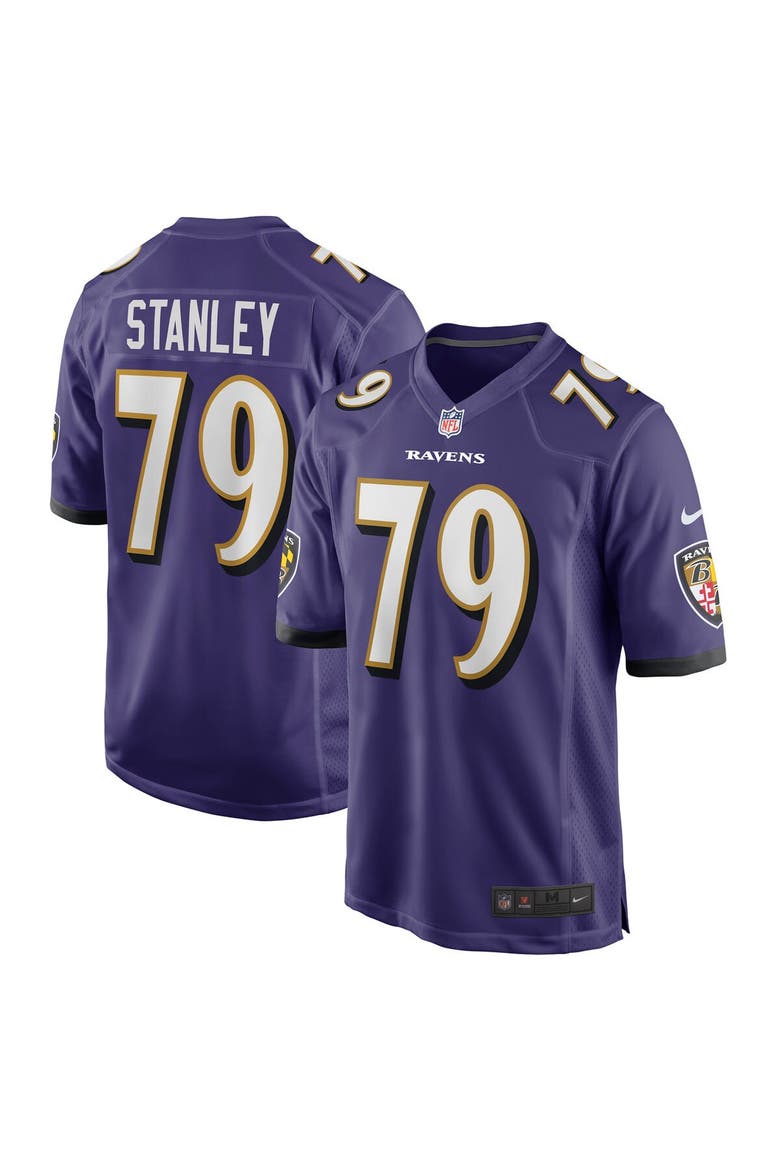 Men's Nike Ronnie Stanley Purple Baltimore Ravens Game Jersey, Main, color, Purple