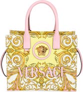 Versace Small La Medusa Canvas Tote