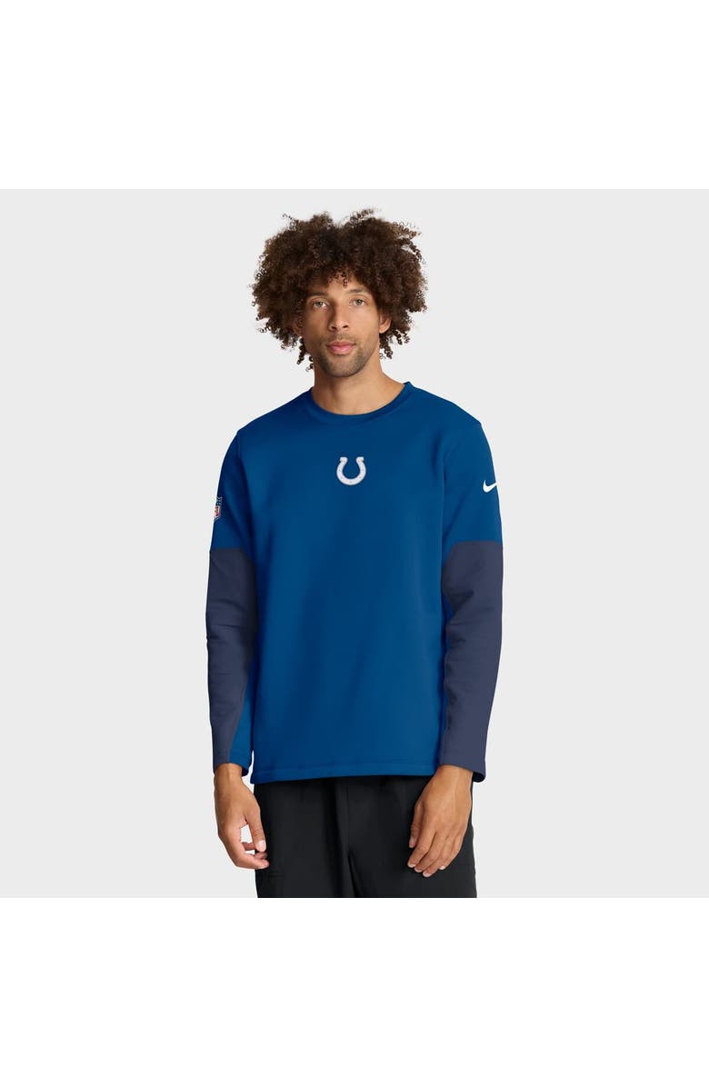 Nike Men's Nike Royal Indianapolis Colts Sideline Coach Therma-FIT Long Sleeve T-Shirt, Main, color, Royal