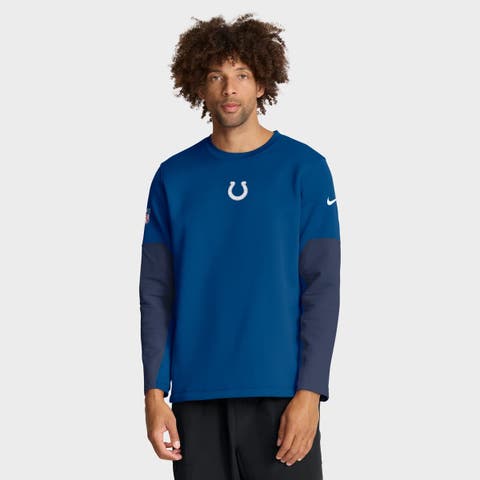 Men's Nike Royal Indianapolis Colts Sideline Coach Therma-FIT Long Sleeve T-Shirt