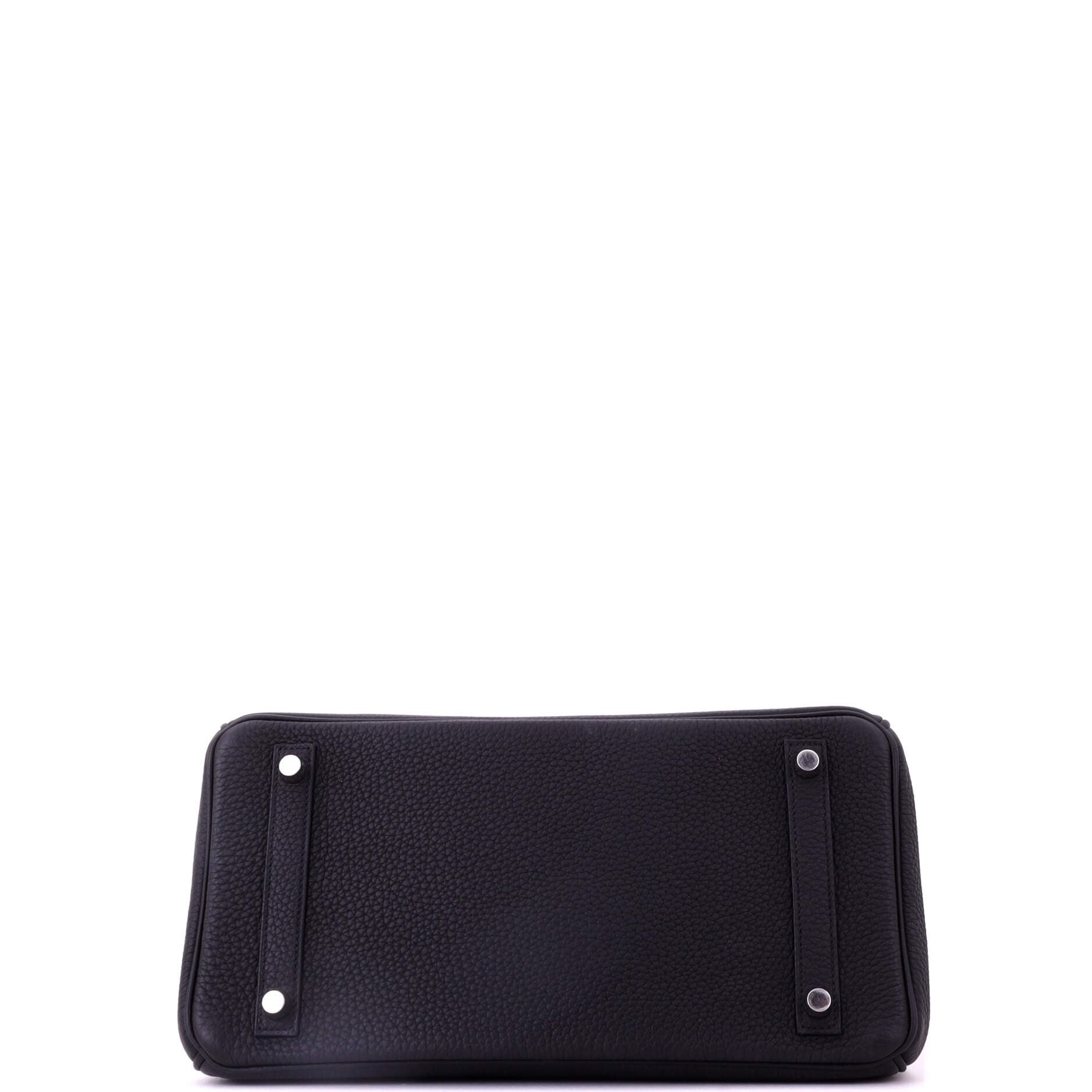 Pre-Owned Hermes Birkin Handbag Black Togo with Palladium Hardware 30, Alternate, color, Noir