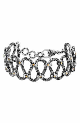 Tulang Naga Two-Tone Woven Chain Bracelet
