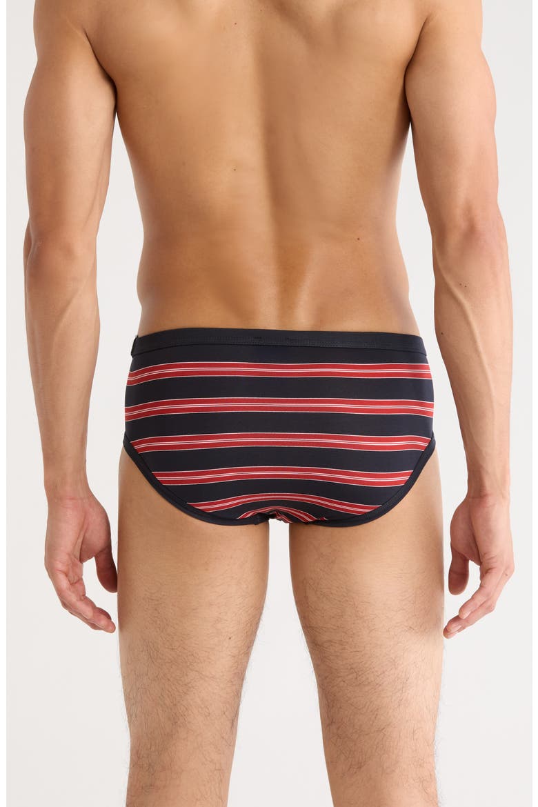 Y-Front Stretch Cotton Briefs, Alternate, color, NAVY