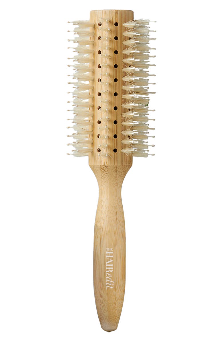 The Hair Edit Sleek Goddess Boar Bristle Bamboo Round Brush, Main, color, 