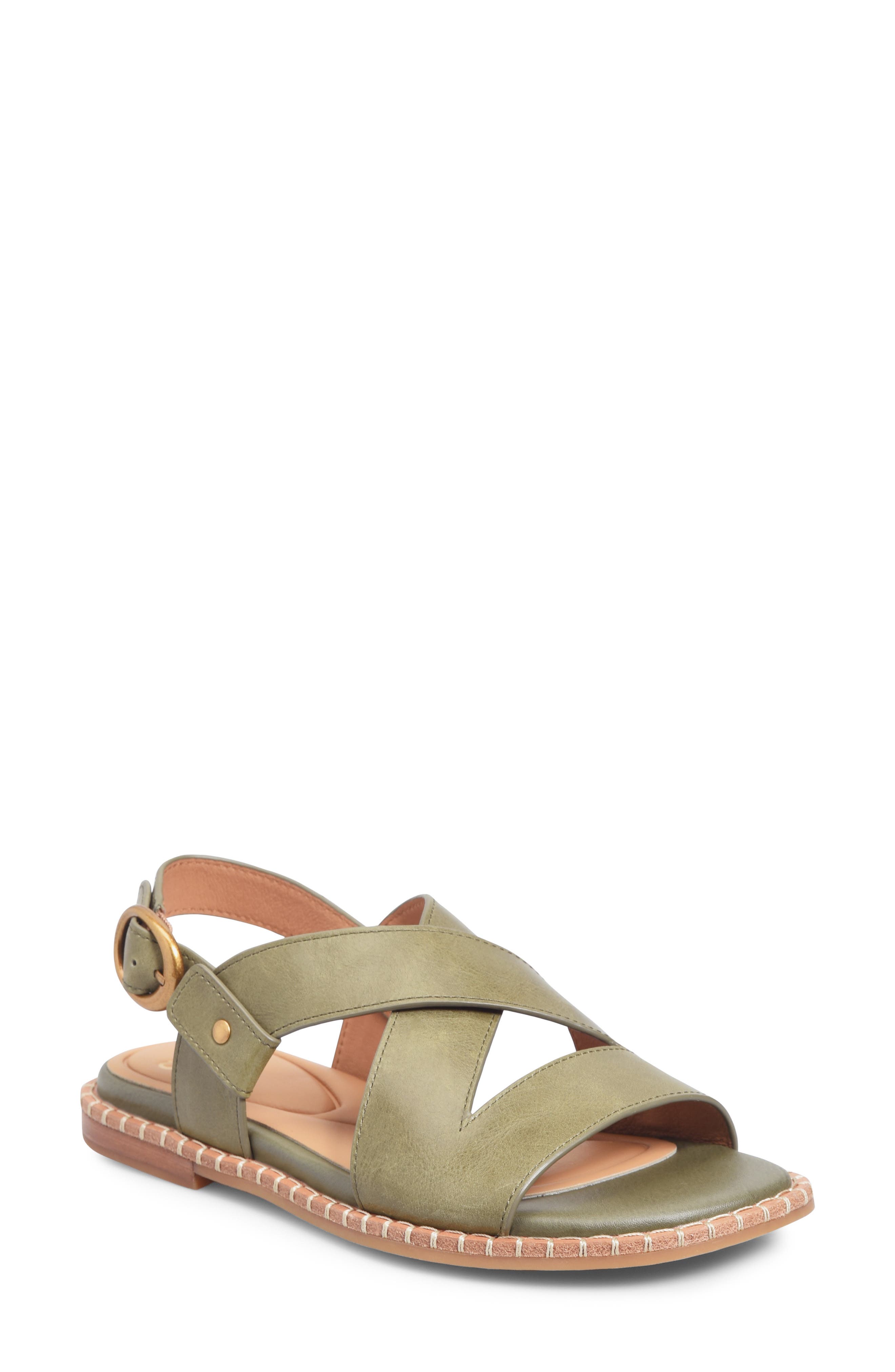 Söfft Nadia Slingback Sandal, Main, color, Hedge Green