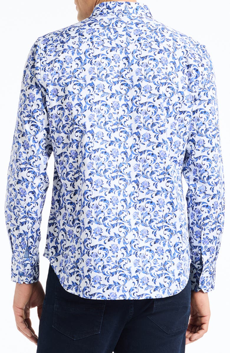 Robert Graham Aslan Cotton Button-Up Shirt, Alternate, color, Blue Multi