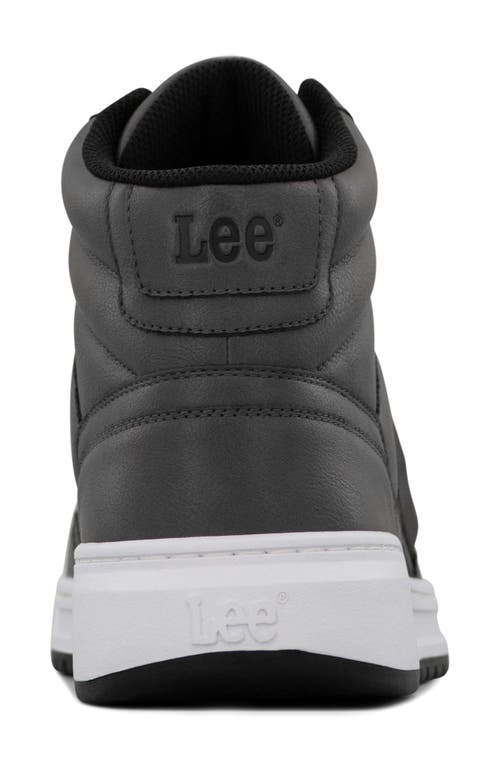 Lee Prescot Mid Top Sneaker In Black