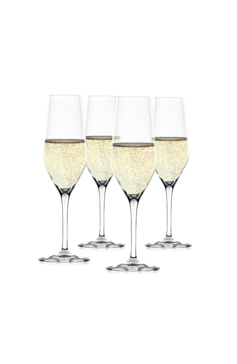 SPIEGELAU Style Champagne Flute Glass Set of 4, Main, color, Clear