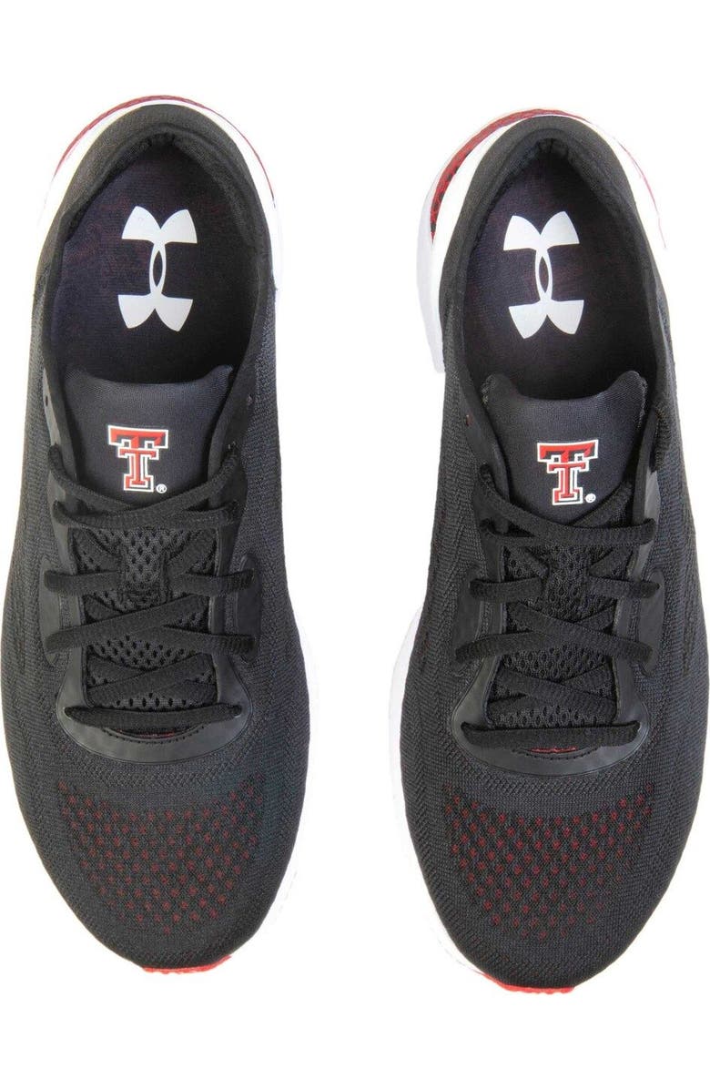 Under Armour Men's Under Armour Black Texas Tech Red Raiders HOVR Sonic 5 Running Shoes, Alternate, color,