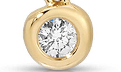 Ef Collection Mini Pillow Set Diamond Pendant Necklace In Gold
