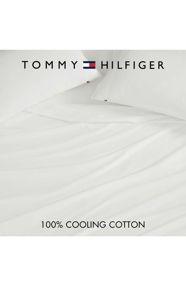 Tommy Hilfiger Performance Cooling Cotton Sheet Set, Alternate, color, Bright White